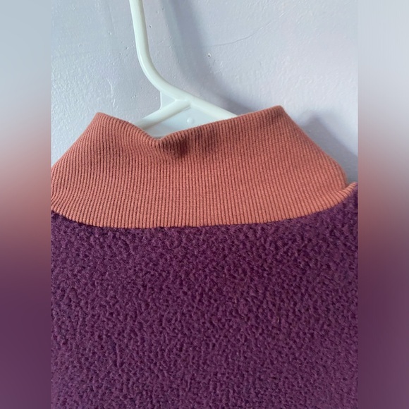 Fleece Pullover Burgundy Jacket - Picture 7 of 15